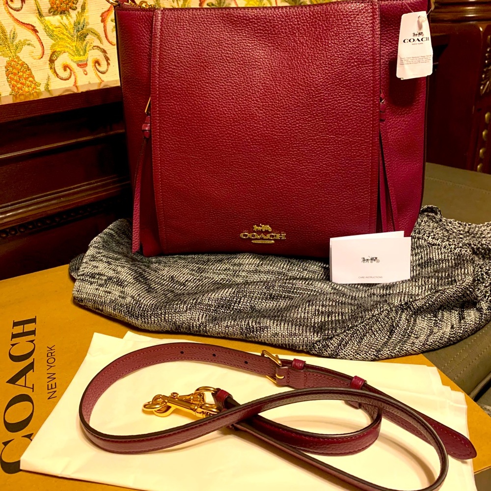 Coach new WT. leather satchel shoulder bag
